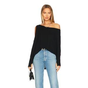 NWOT Michael Lauren Deuce Oversized Cool Off-Shoulder Top, Large